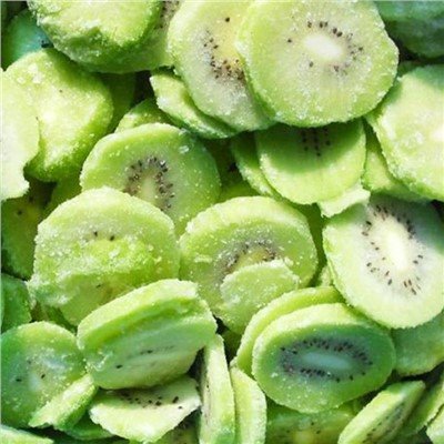 Rebanadas de kiwi congeladas